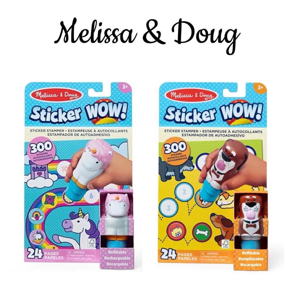 MELISSA & DOUG Sticker WOW! Bundle of 2 Books